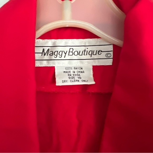 Vintage Maggie boutique red and black dress - Picture 4 of 8